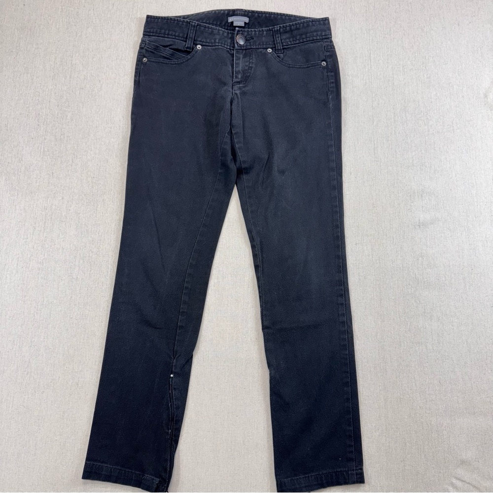 AX Armani Exchange Womens Skinny Jeans Dark Wash Ankle Zip Stretch Denim Sz 6